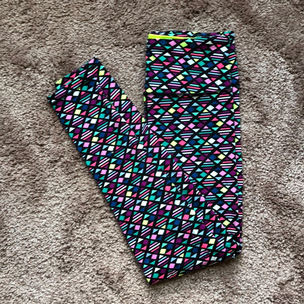 Brightly Patterned Victoria’s Secret Leggings